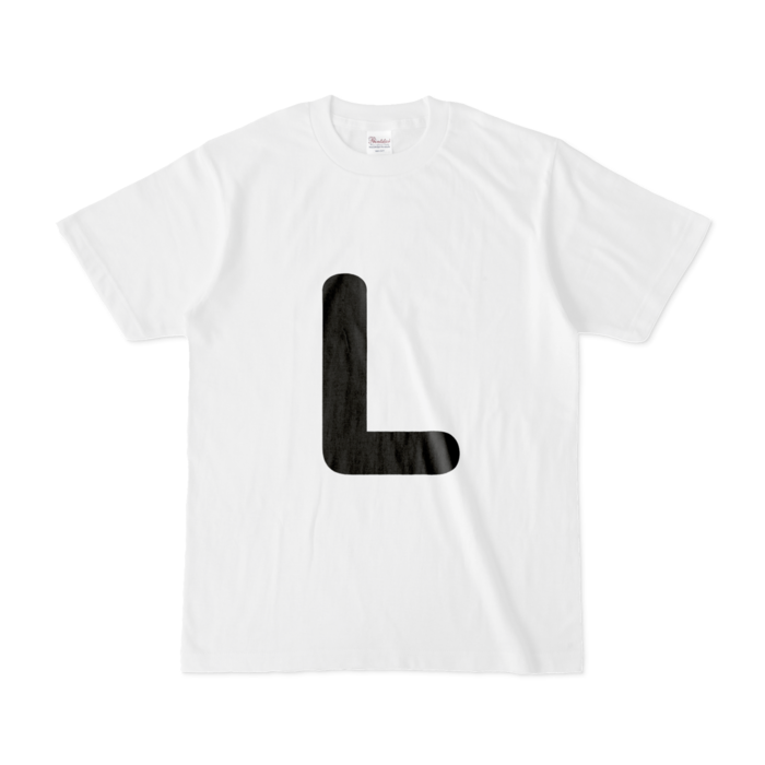 「L」(大文字)Tシャツ - S - 白