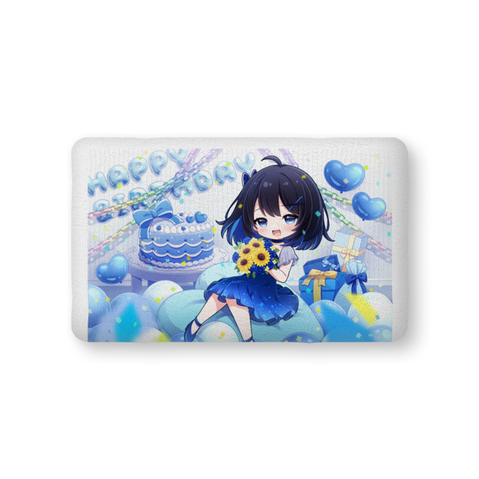 ふかふかクッション - 中（H36×W56cm） - 片面（ちびキャラ）