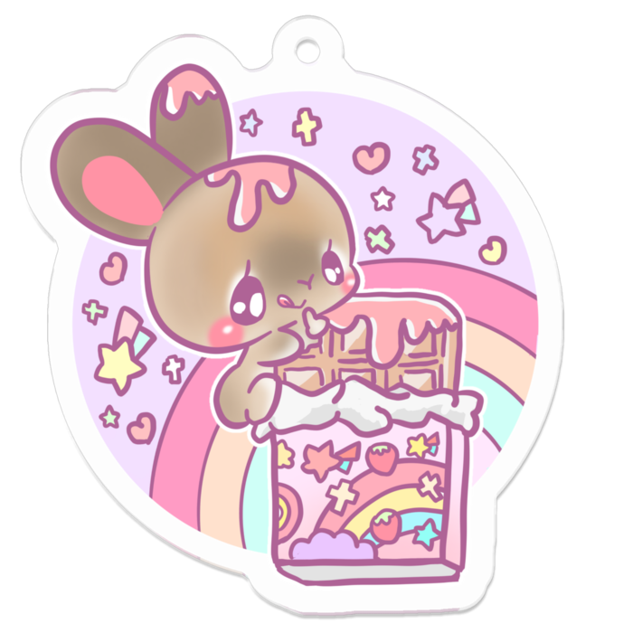 アクリルキーホルダー - 50 x 50 (mm)