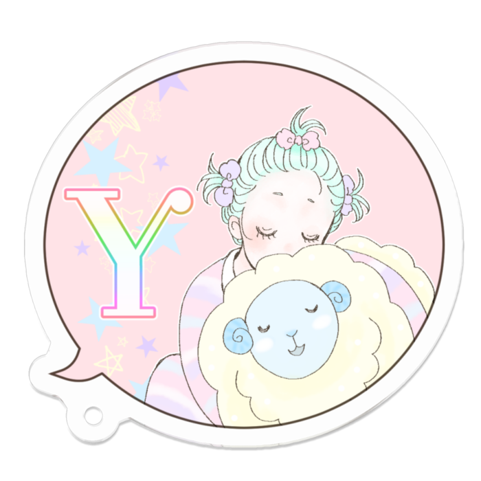 アクリルキーホルダー - 50 x 50 (mm)