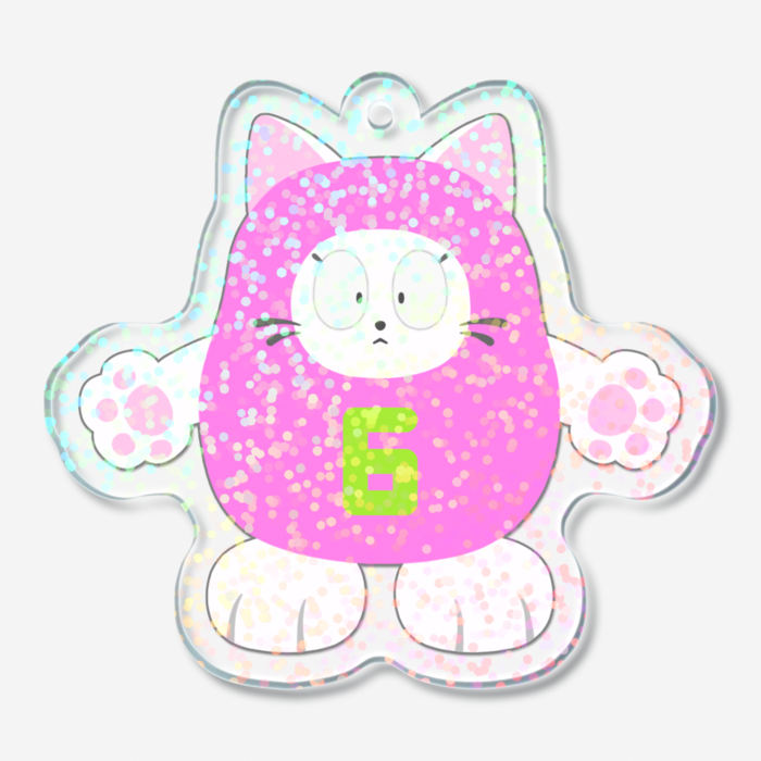 ムゥのキラキラしたアクリルキーホルダー