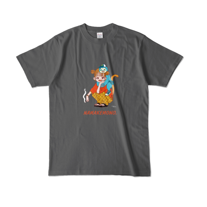 カラーTシャツ - L - チャコール (濃色)