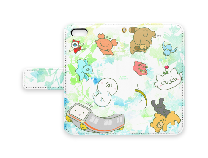 手帳型iPhoneケース - iPhone5 - ストラップ穴 あり(1)