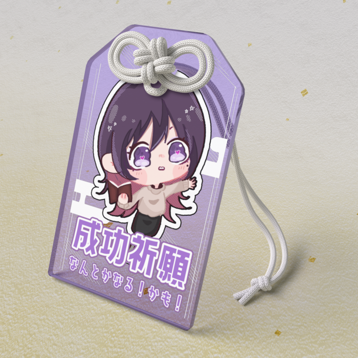 アクリルお守り - 50 × 80mm