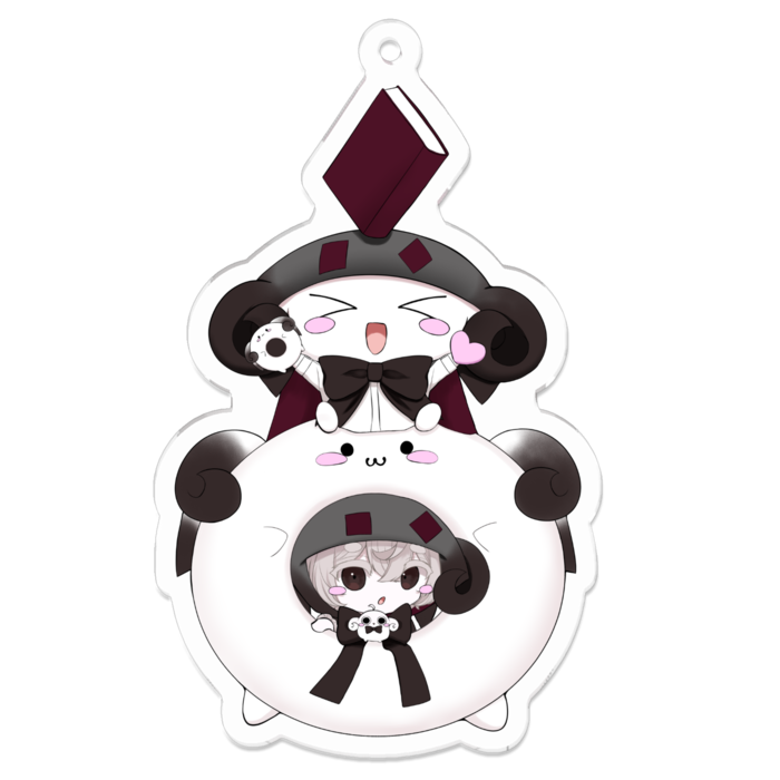 博士(本有)アクリルキーホルダー（コーティング） - 70 x 70 (mm)