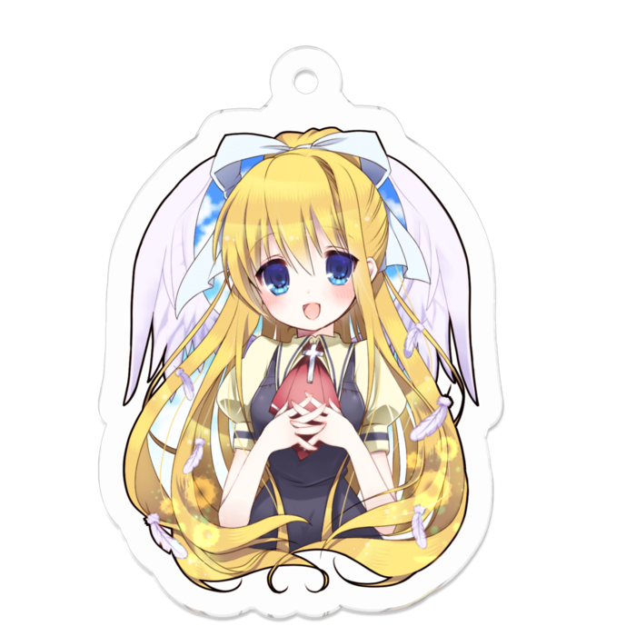 アクリルキーホルダー（コーティング） - 50 x 50 (mm)