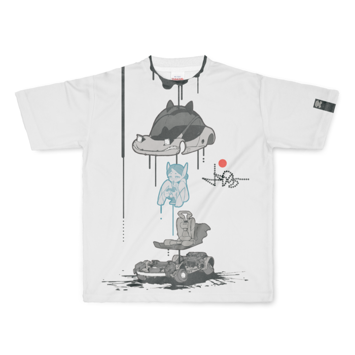 フルグラフィックTシャツ - L - 正面印刷のみ