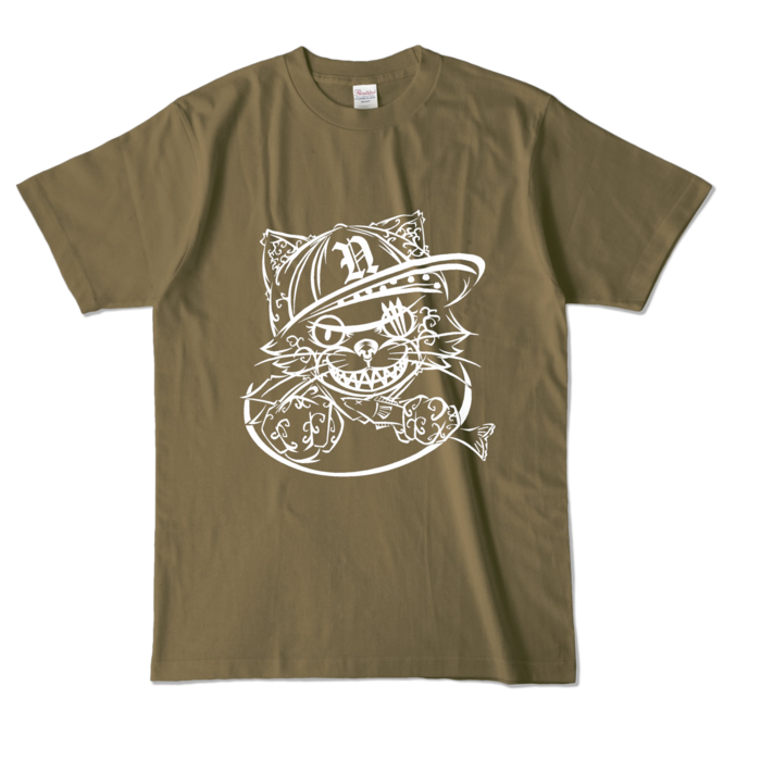 カラーTシャツ - L - オリーブ (濃色)