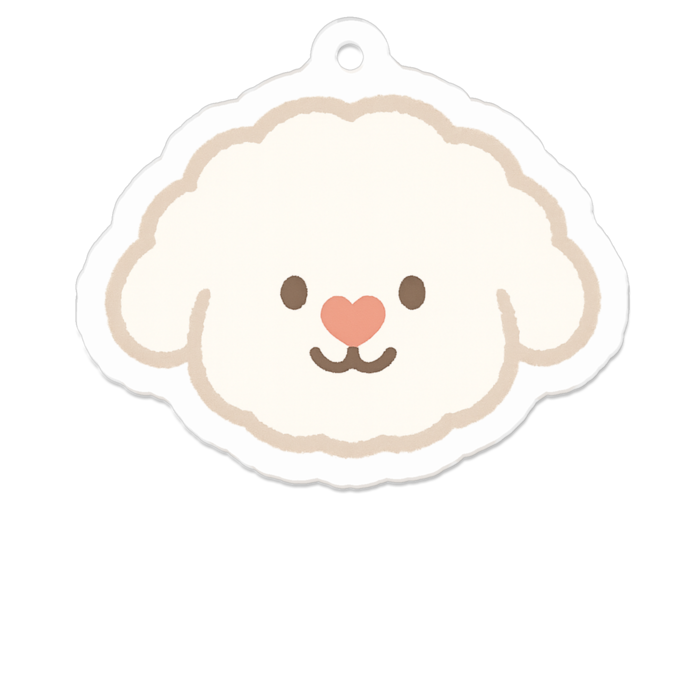 アクリルキーホルダー - 50 x 50 (mm)