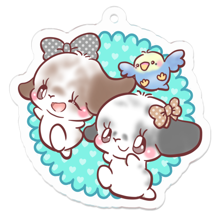 アクリルキーホルダー - 50 x 50 (mm)