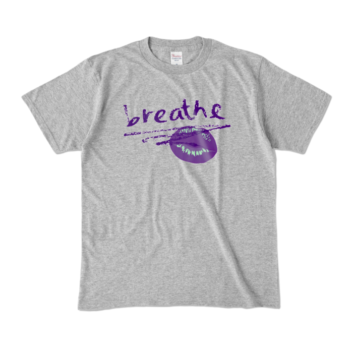 カラーTシャツ - M - 杢グレー (濃色)