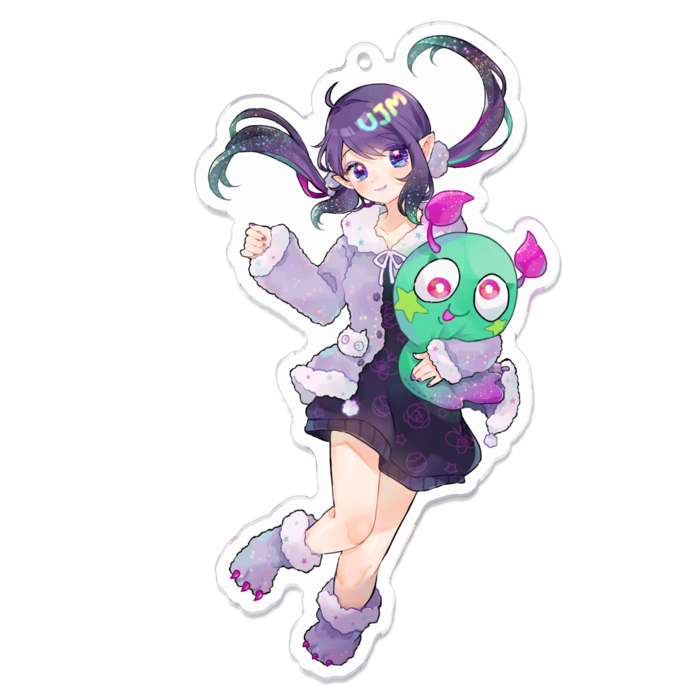 アクリルキーホルダー（コーティング） - 100 x 100 (mm)