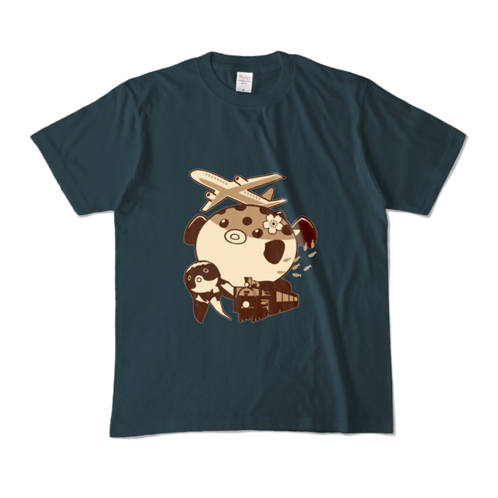 カラーTシャツ - M - デニム (濃色)