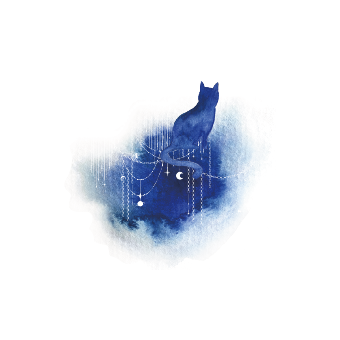 溶ける猫の夢 約85.7x53.9(mm)(1)