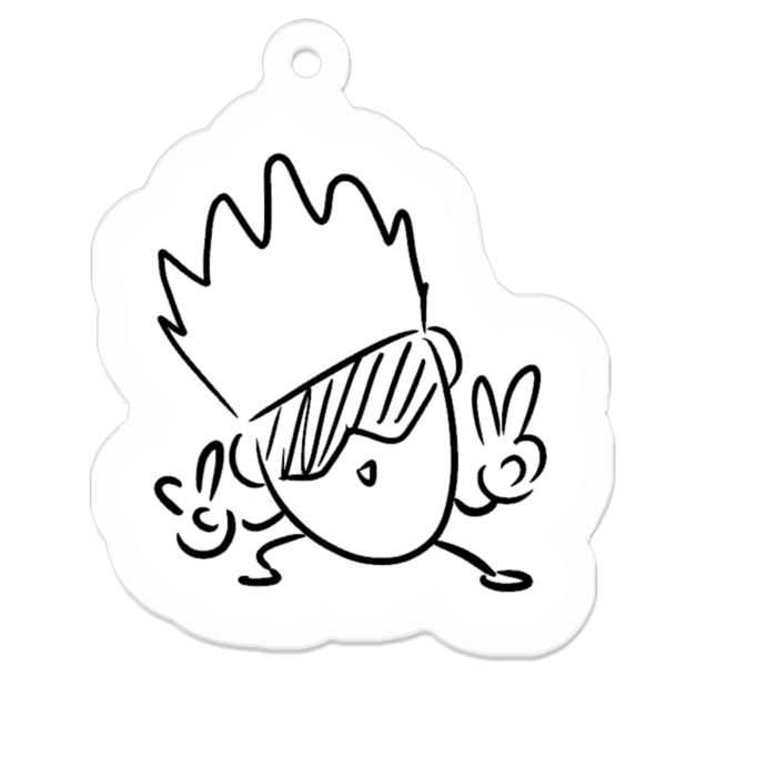 アクリルキーホルダー - 50 x 50 (mm)