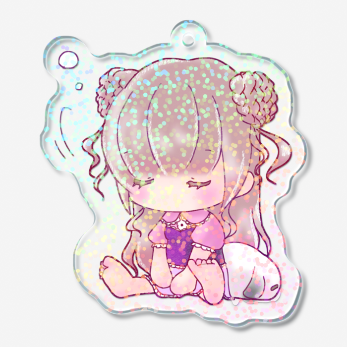 ホログラムアクリルキーホルダー - 50 × 50mm