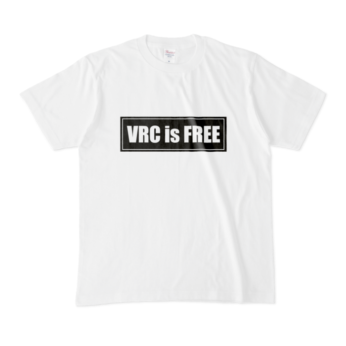 VRC is FREE Tシャツ(白) - めいめいショップ - BOOTH