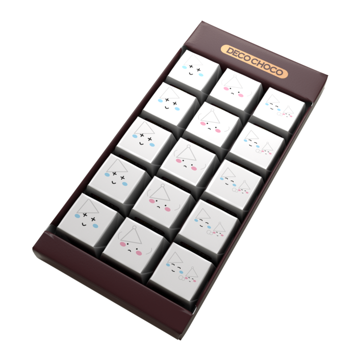 DECOチョコ - 列ごとにデザイン