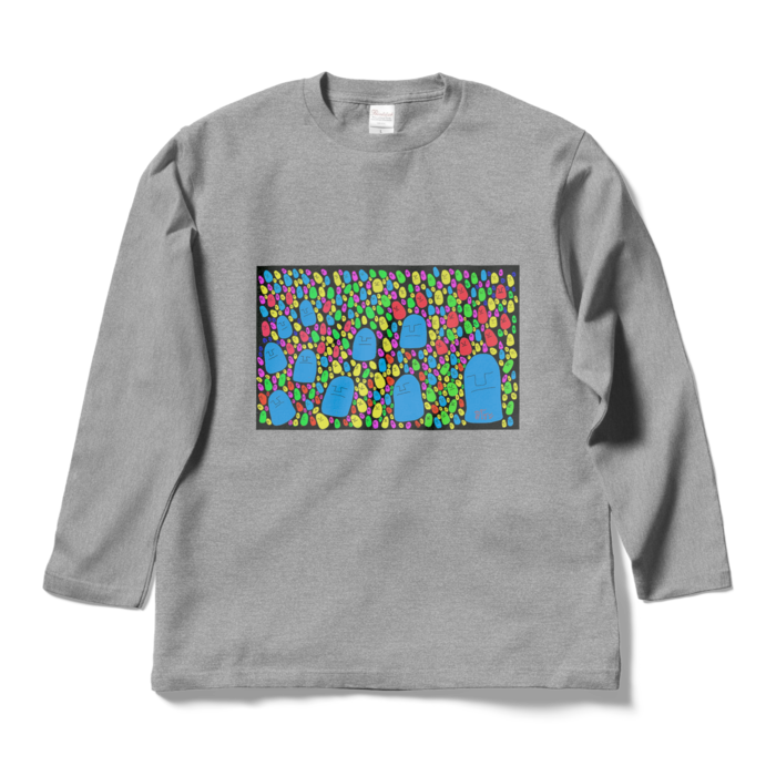 ロングスリーブTシャツ - L - 杢グレー