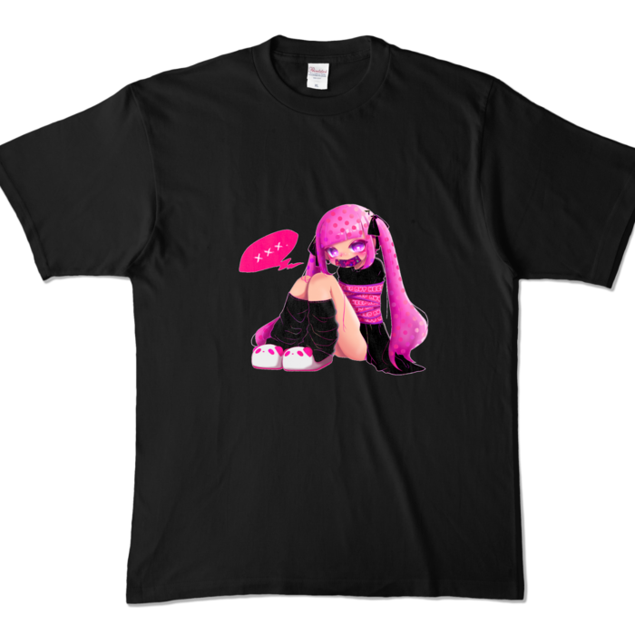 カラーTシャツ - XL - ブラック (濃色)