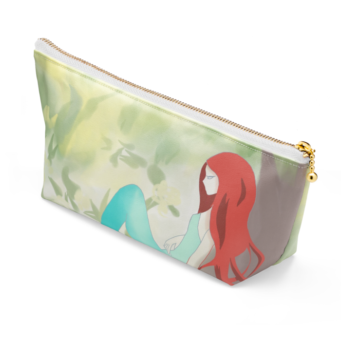 ポーチ - 長さ21.5cm / 高さ10cm - ホワイト