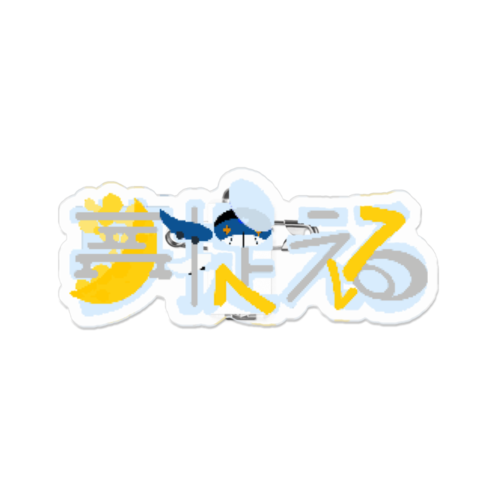 アクリルバッジ(三日月) - 70 x 70 (mm)