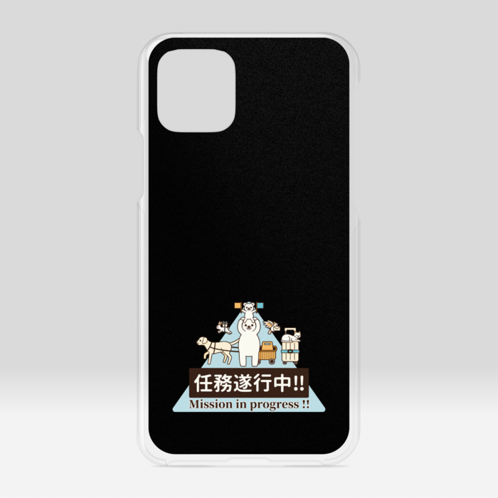 クリアiPhoneケース　黒色　iPhone 11Pro