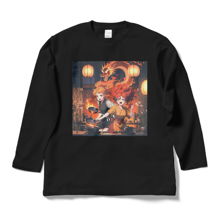 ロングスリーブTシャツ - L - ブラック