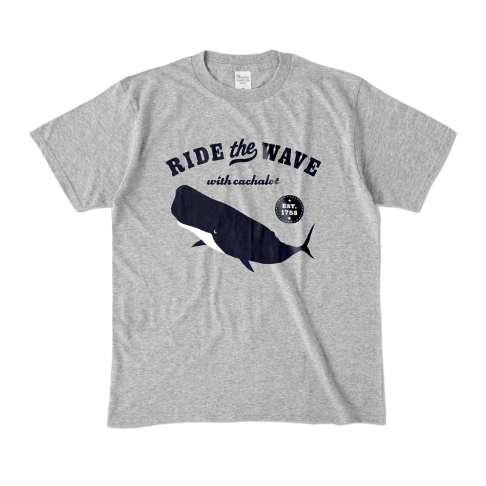 カラーTシャツ - M - 杢グレー (濃色)