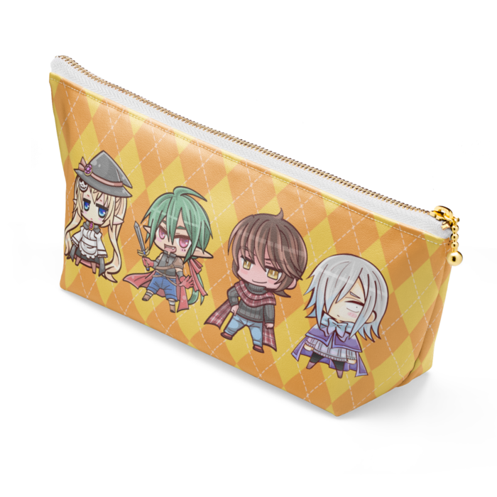 ポーチ - 長さ21.5cm / 高さ10cm - ホワイト
