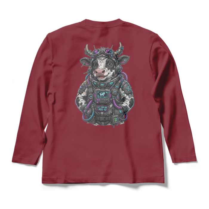 ロングスリーブTシャツ - M - バーガンディ(1)