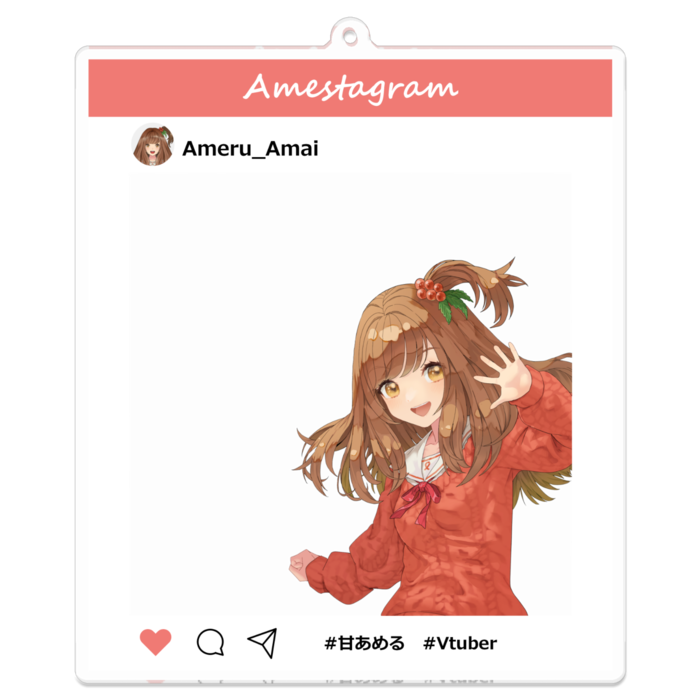 アクリルキーホルダー（コーティング） - 100 x 100 (mm)