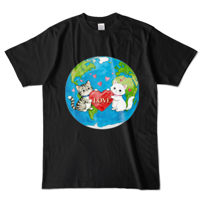 カラーTシャツ - L - ブラック (濃色)