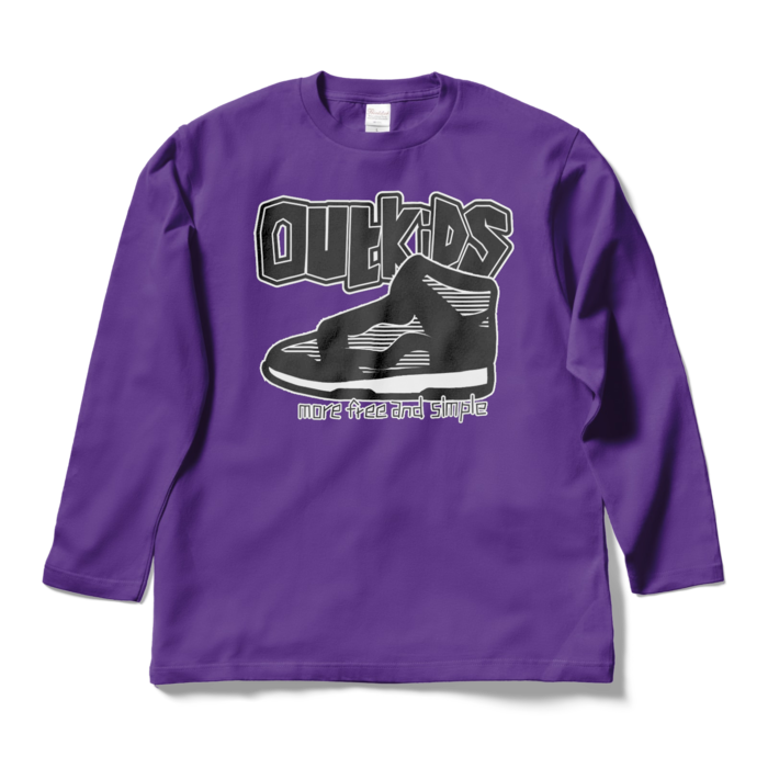 ロングスリーブTシャツ - L - パープル