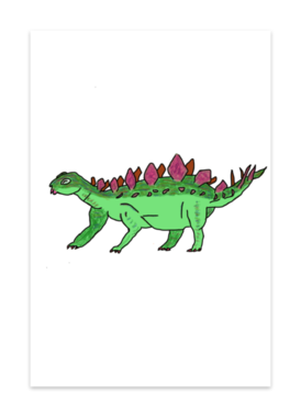 恐竜 ケントロサウルスのポストカード Hiroboab Booth