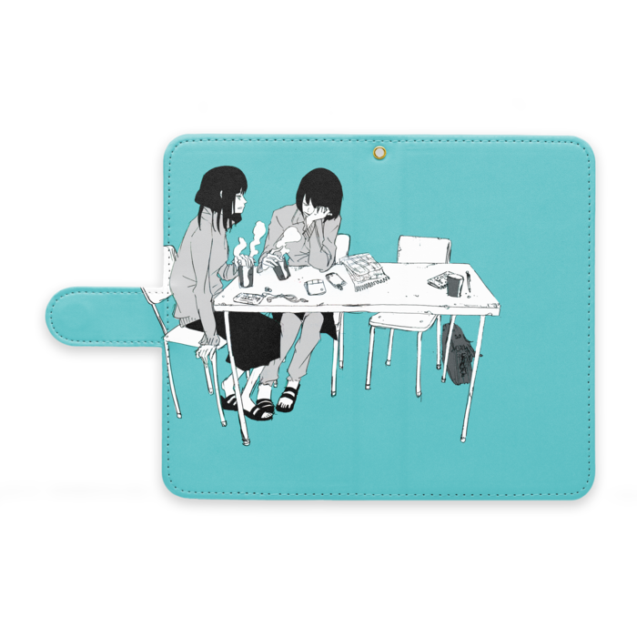 手帳型Androidケース - M - ストラップ穴 あり