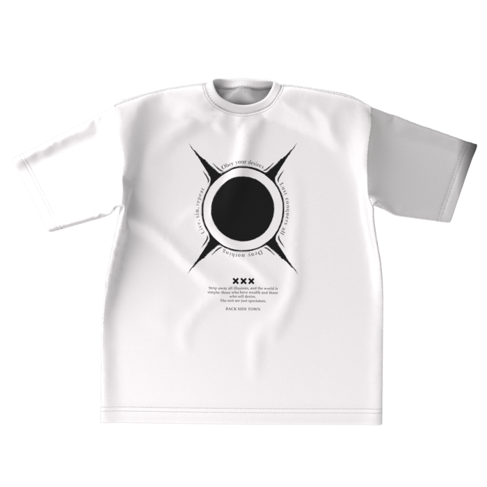 クニズ刺青Tシャツ(白) - XL