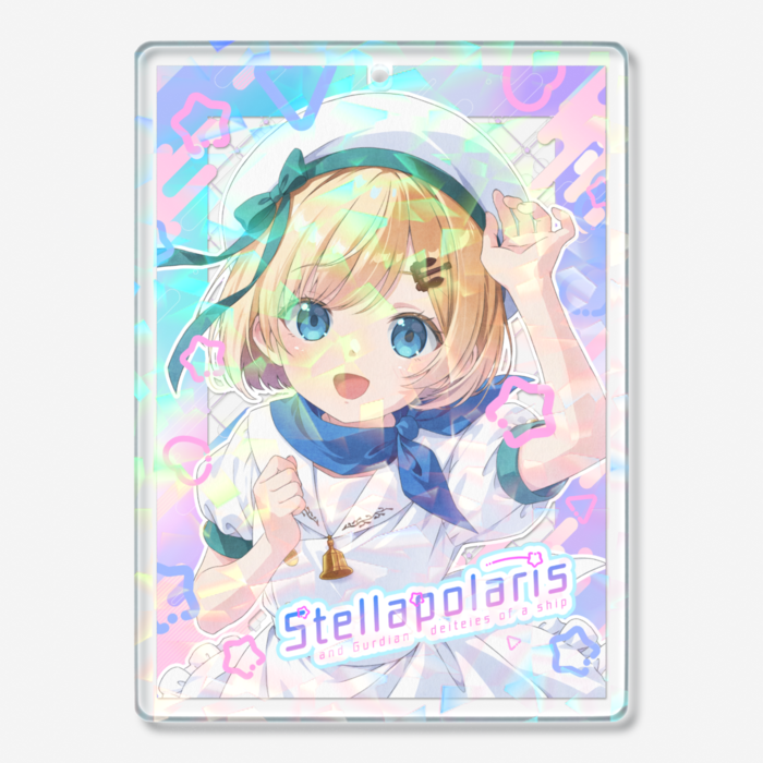 ホログラムアクリルキーホルダー - 70 × 70mm