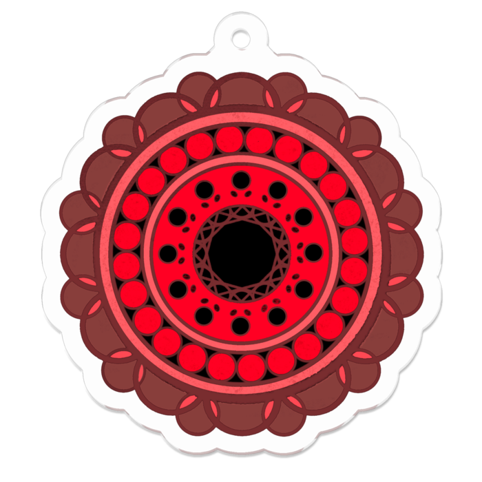 アクリルキーホルダー（コーティング） - 50 x 50 (mm)(3)