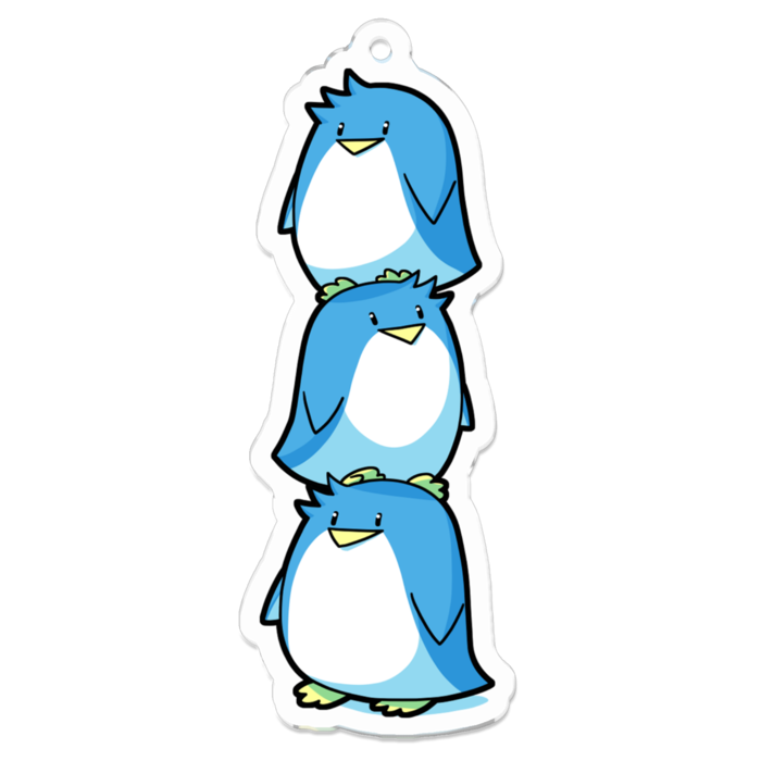 アクリルキーホルダー(コーティング) - ペンギンタワー