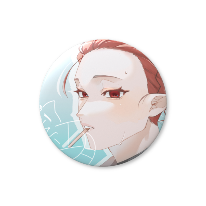 サイン印字缶バッジ（Summer visual）