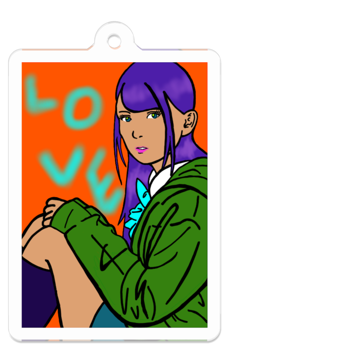 アクリルキーホルダー - 50 x 50 (mm)