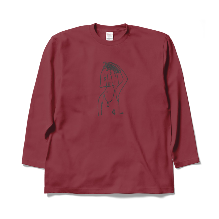 ロングスリーブTシャツ - XL - バーガンディ