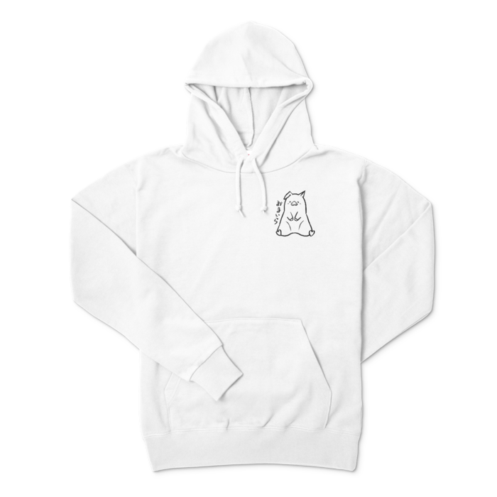 おまいらパーカー - L - ホワイト