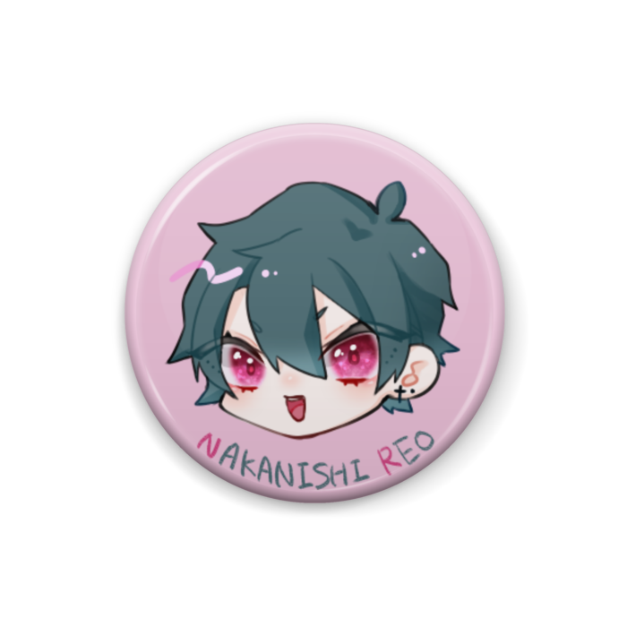 中西玲於　缶バッジ