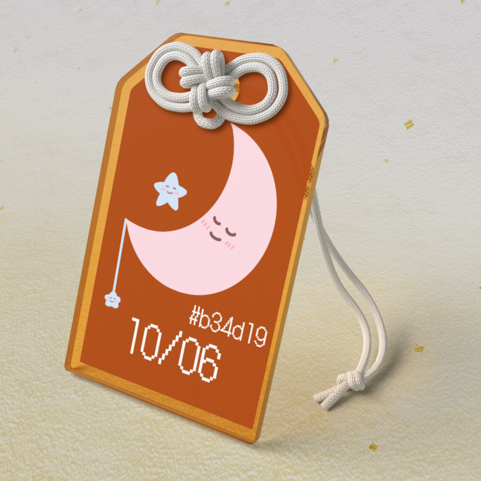 アクリルお守り - 50 × 80mm