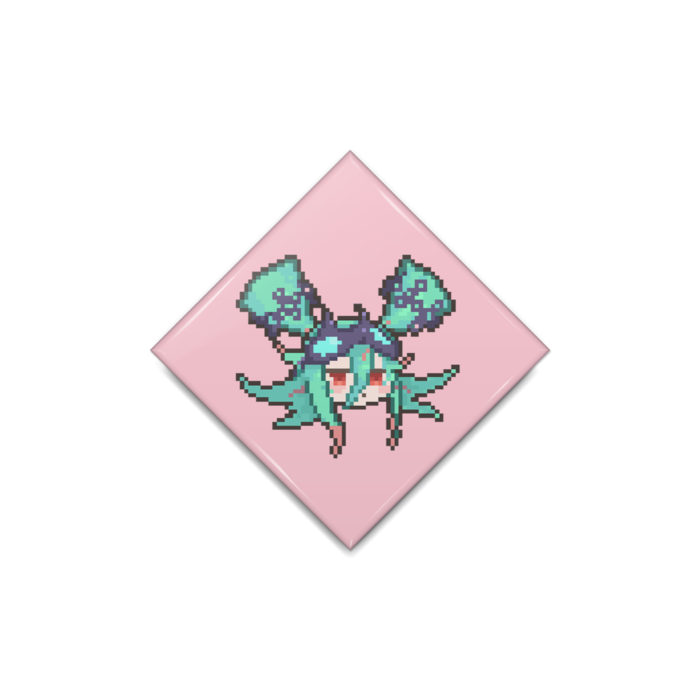 何都エアver.缶バッジ - ひし形40mm