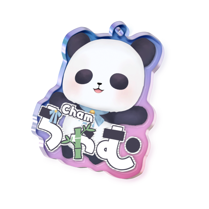 オーロラアクリルキーホルダー - 50 × 50mm