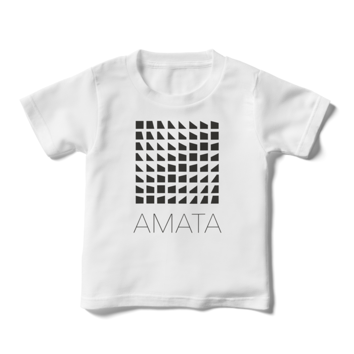 AMATAロゴキッズTシャツ - 110 - 白
