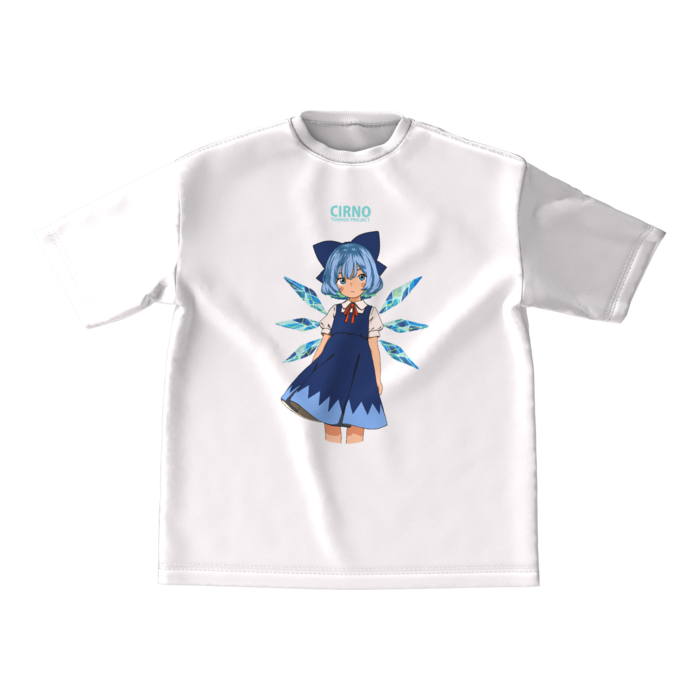 ビッグシルエットTシャツ - M - 正面【ホワイト】